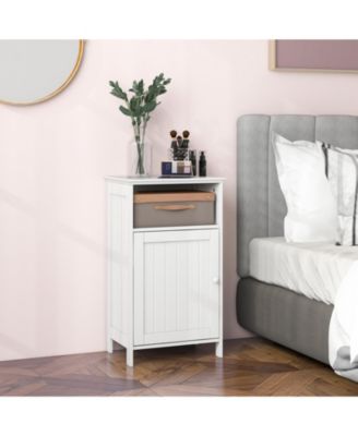 Bathroom Freestanding  Adjustable Shelf Floor Storage Cabinet