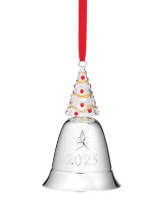 Lenox - We Wish You a Merry Christmas 2025 Musical Bell Silverplate Ornament