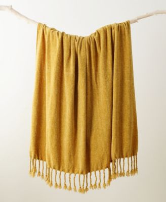 Fringe Tassels Chenille Throw, 50" x 60"