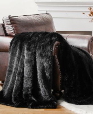 Lifestyle Faux Fur Throw, 60" x 80"