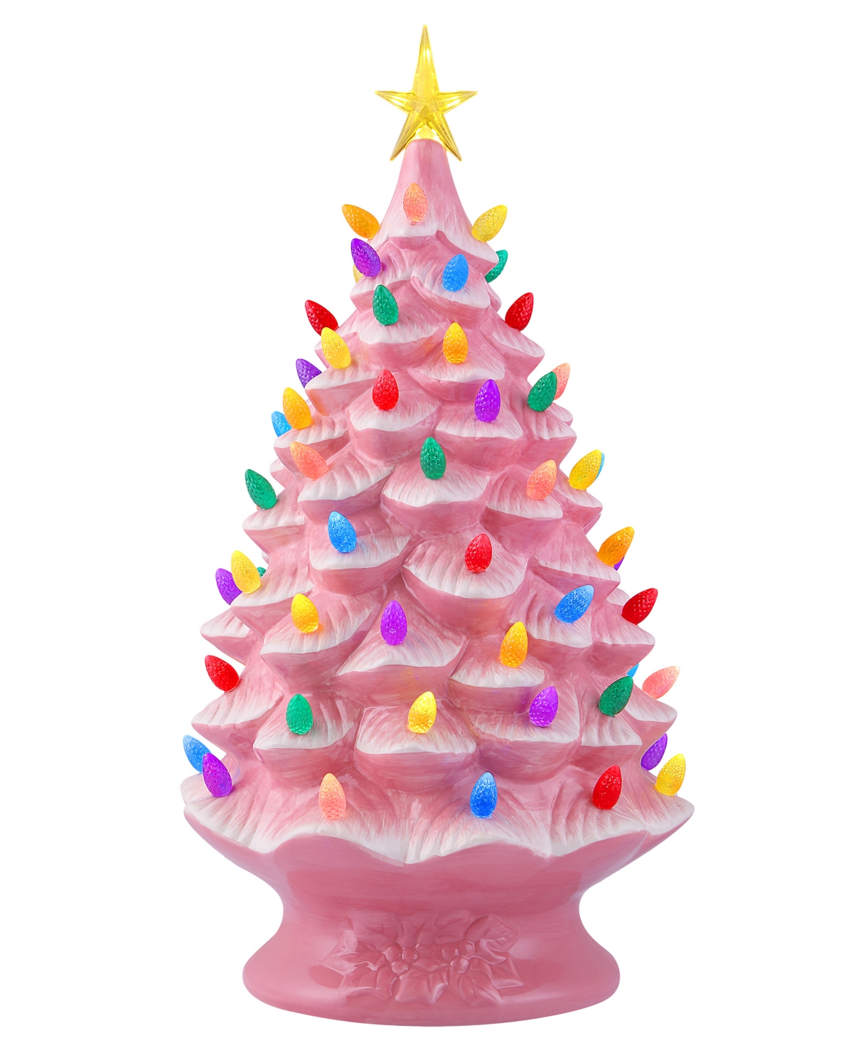 Mr. Christmas 24" Nostalgic Christmas Tree In Pink