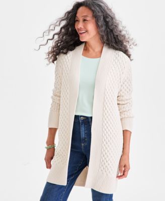 Style & Co - Women's Turbo-Stitch Cardigan Sweater