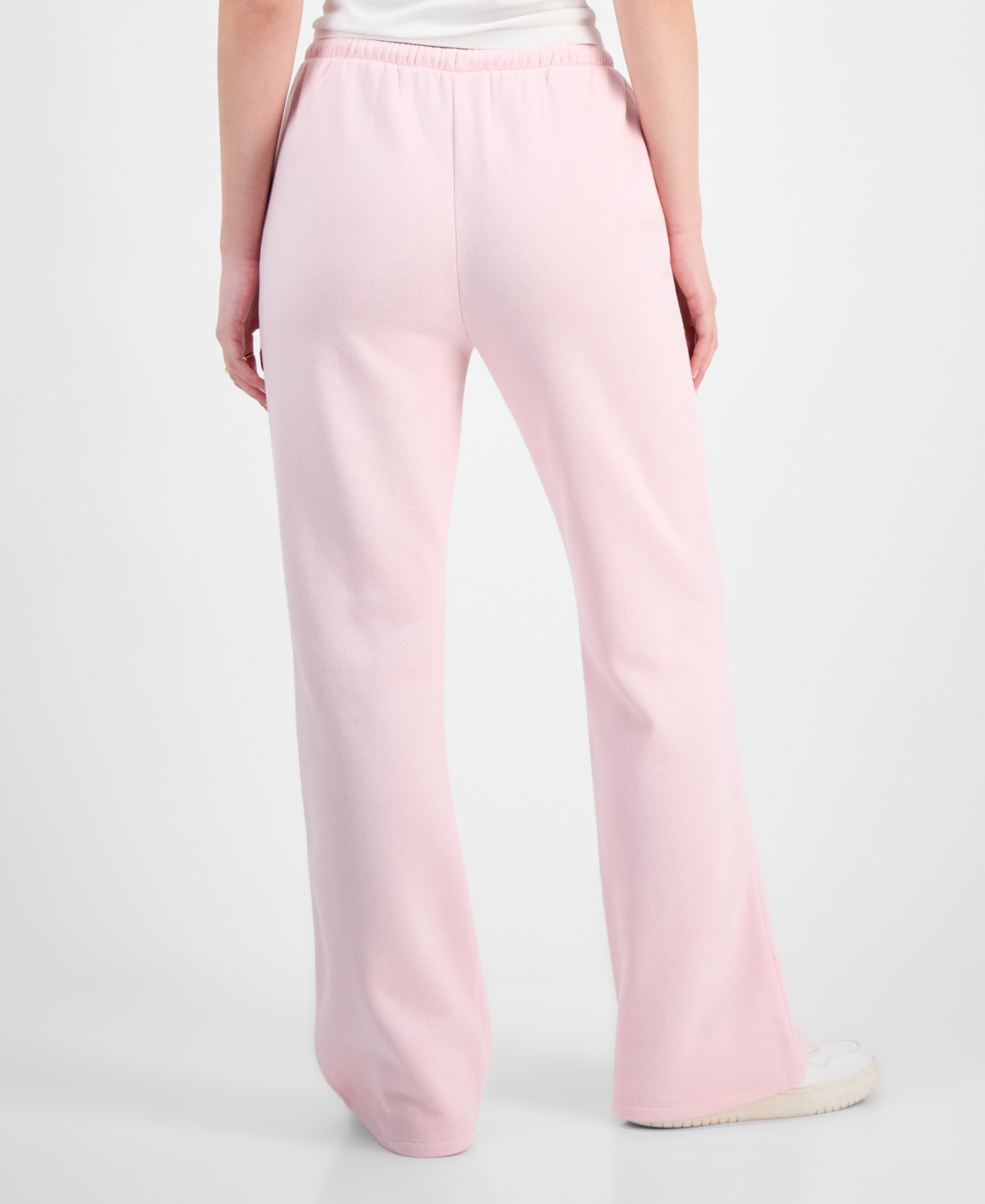 Planet Heart Juniors' Novelty Flare Fleece Sweatpants In Pink