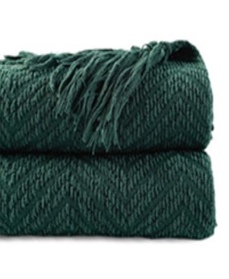 Herringbone Chenille Knit Throw, 60"x 80"