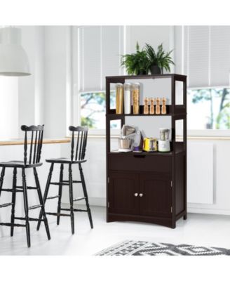 Bathroom Storage Cabinet with Drawer and Shelf Floor Cabinet