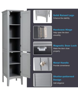 Freestanding Bathroom Storage Cabinet for Kitchen and Living Room