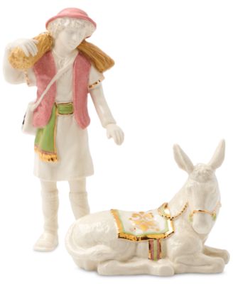 Lenox - First Blessing Boy with Donkey Figurine