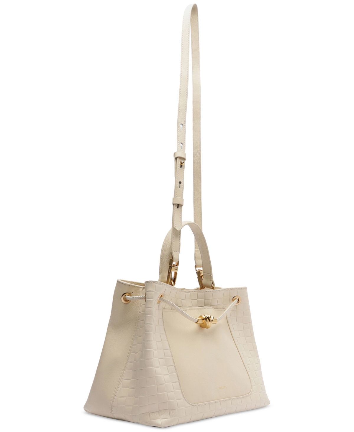 Arezzo Delphine Large Leather Shopping Bag In Brown