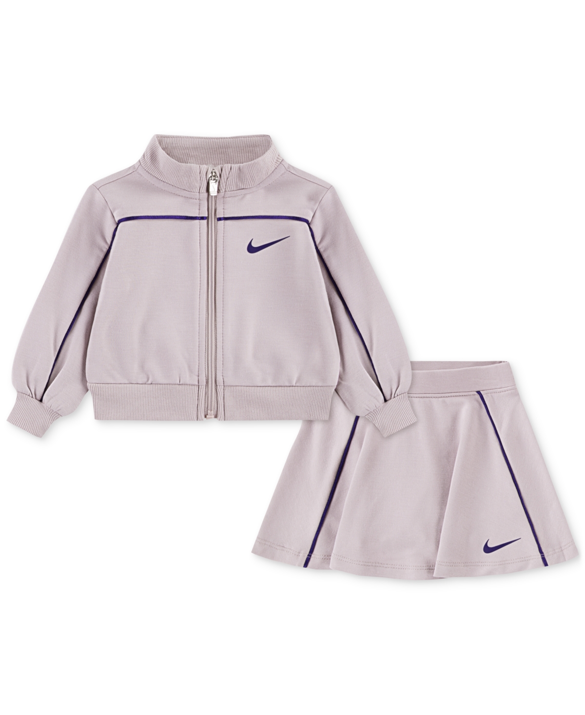 Nike Baby Girls Varsity Prep Track Jacket & Scooter, 2 Piece Set In Purple