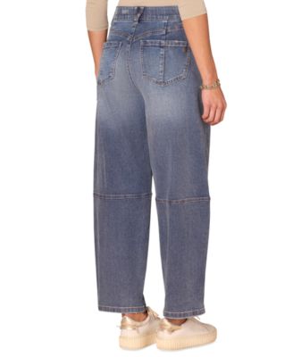Women's High-Rise Ab-Solution Barrel-Leg Jeans 