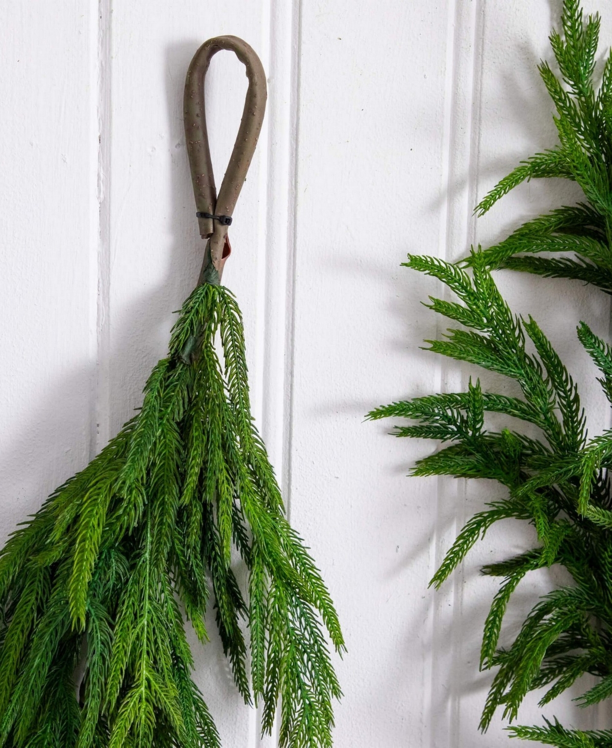 Nearly Natural 15" Artificial Touch Norfolk Island Pine Garland With Natural Look In Green