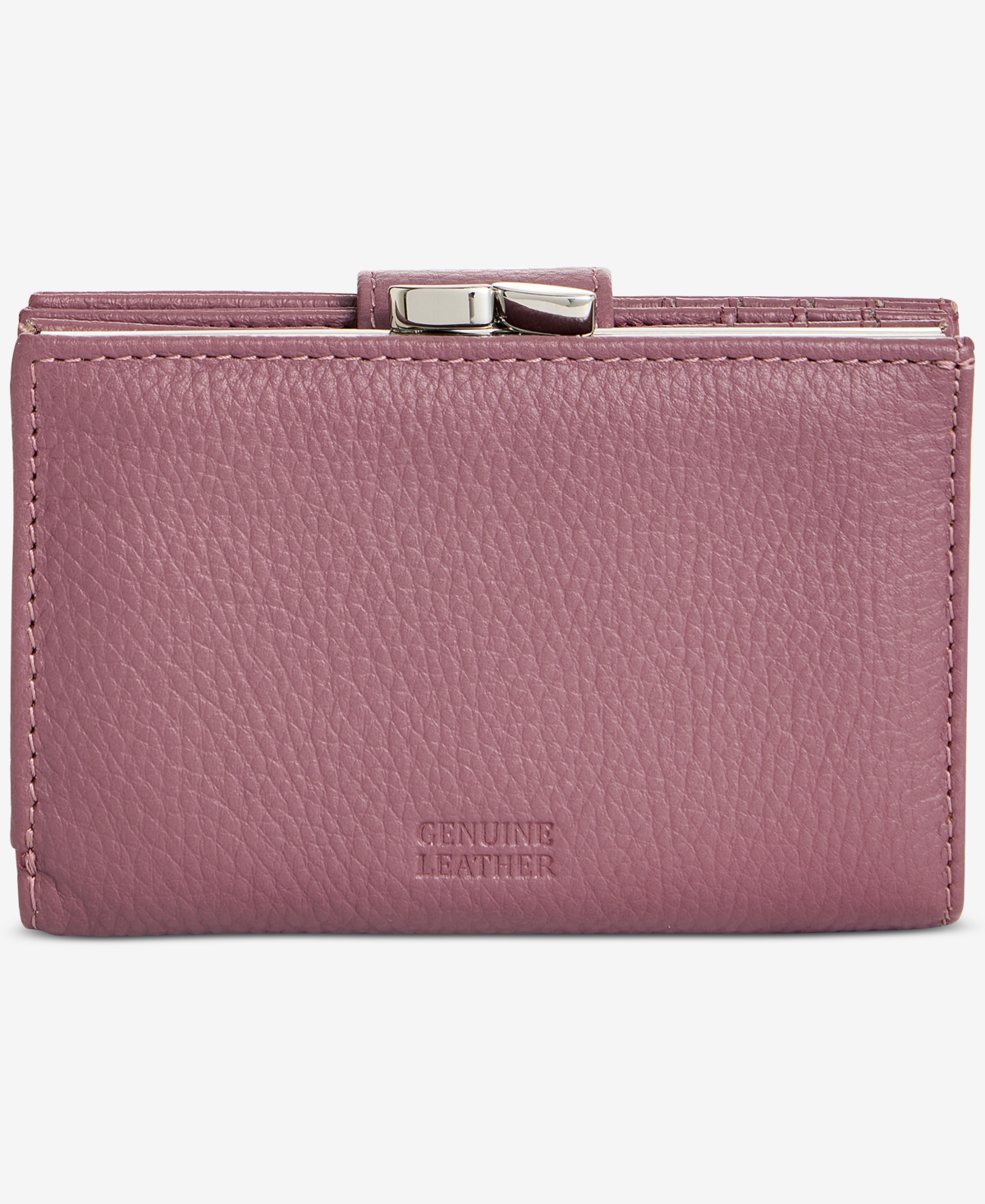 Giani Bernini Softy Leather Framed Colorblock Wallet, Created For Macy's In Brown