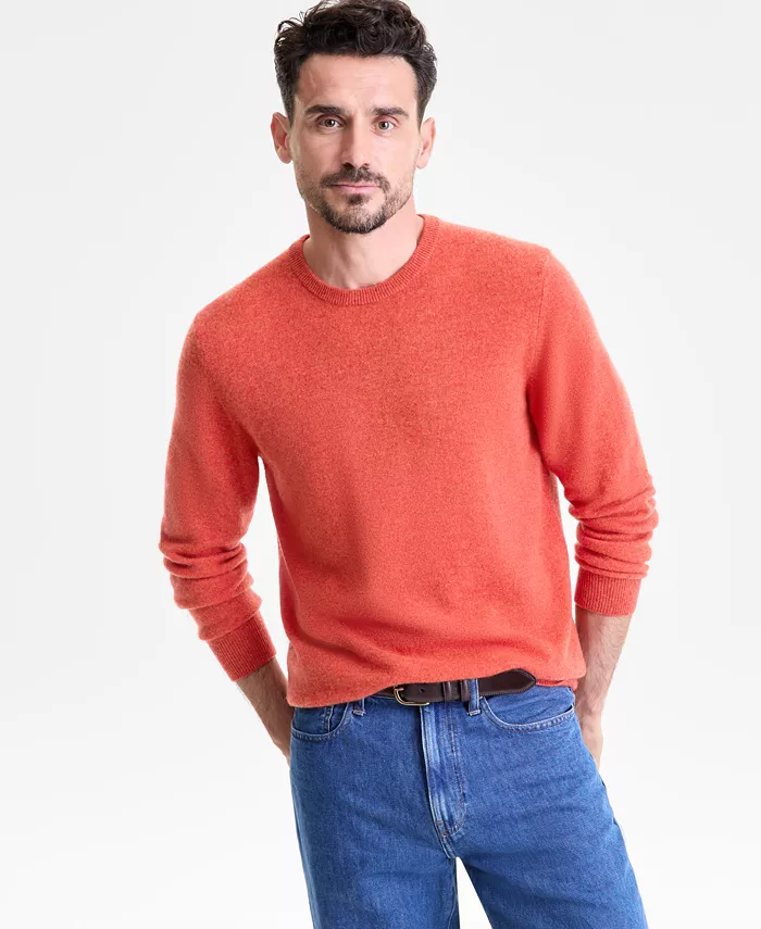 Men's Crewneck 100% Cashmere Sweater - thumbnail 4