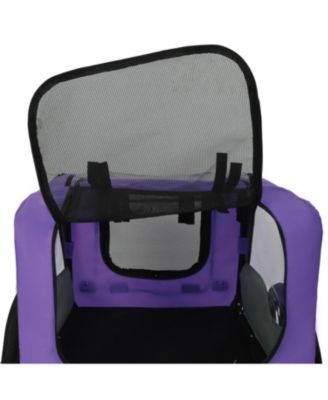 Heavy Duty Pet Bike Trailer - All-Terrain Wheels - Purple