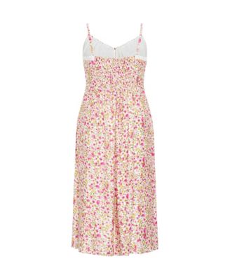 Plus Size Sweet Floral Maxi Dress