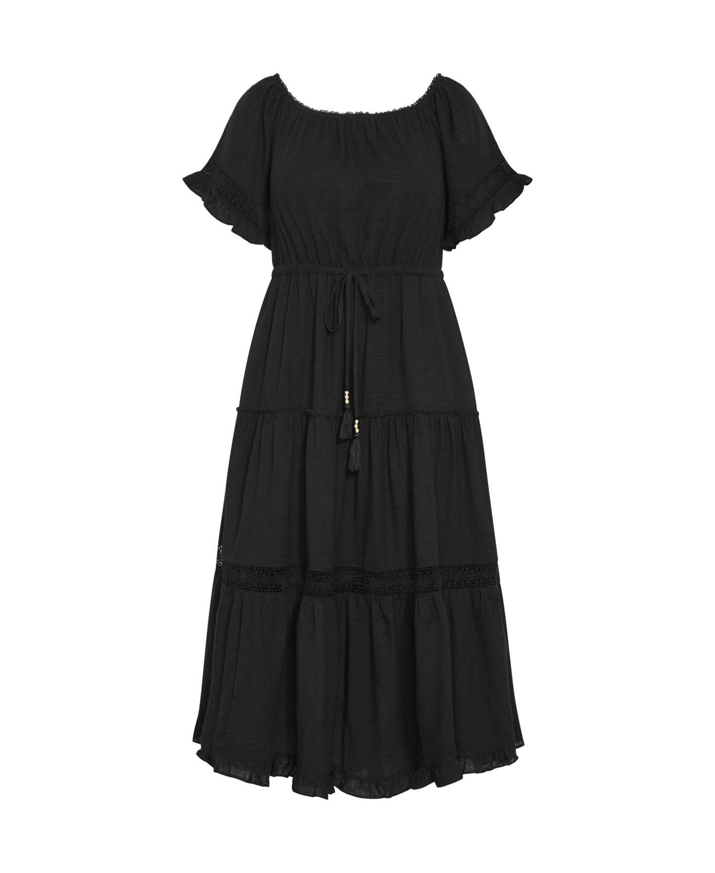 Женское платье CITY CHIC Plus Size Angel Midi, цвет: Чёрный — фото 3