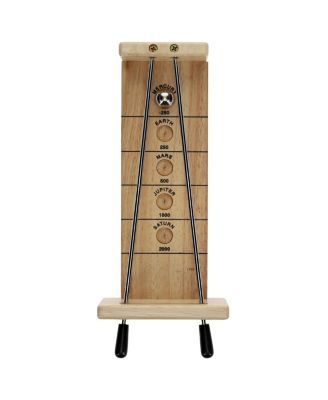 Mini Shoot The Moon - a Classic 1940's Nostalgia Game - Solid Natural Wood - 9 inch travel version