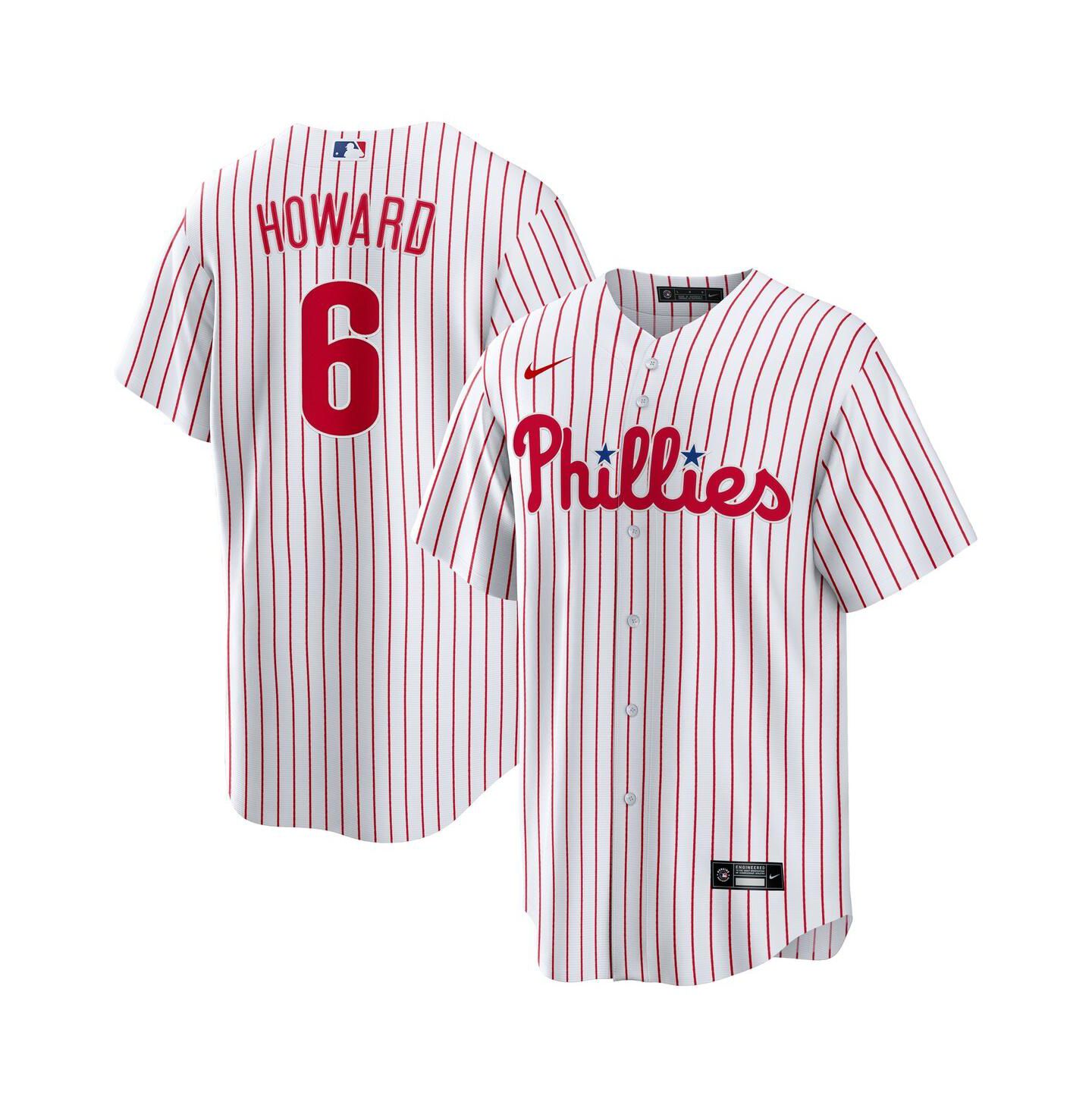 Мужской топ Nike Ryan Howard White Philadelphia Phillies Replica Jersey — фото 1