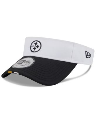 New Era - Men's White/Black Pittsburgh Steelers 2025 NFL Training Camp Adjustable Visor