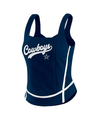 Women's Navy Dallas Cowboys Square Neck Tank Top