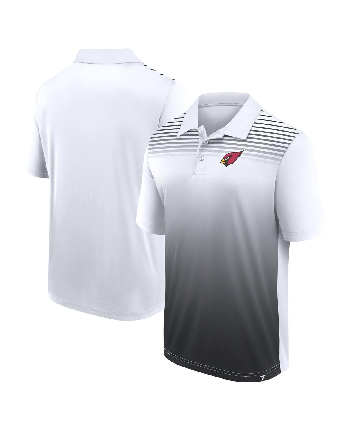 Men's White/Black Arizona Cardinals Sandlot Game Polo Shirt - White, Black