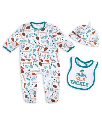 WEAR by Erin Andrews - Baby Boys and Girls Miami Dolphins Sleep Play Set