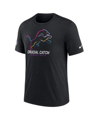 Men's Black Detroit Lions 2024 NFL Crucial Catch T-Shirt