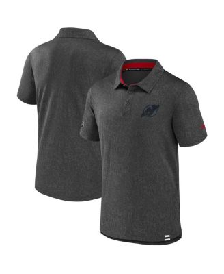 Fanatics - Men's&nbsp;Black New Jersey Devils Authentic Pro Tonal Logo Jacquard Polo Shirt