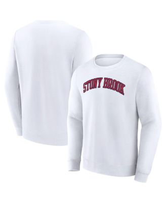 Fanatics - Men's&nbsp;White Stony Brook Seawolves Short Name Pullover Sweatshirt