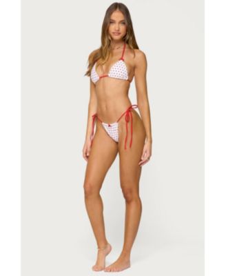 Women's Leigh Polka Dot String Bikini Bottom