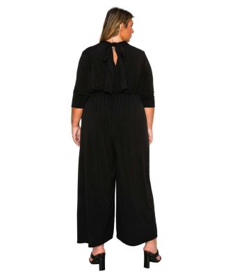 Women's Plus Size Summer Wide Leg Pocket Jumpsuit