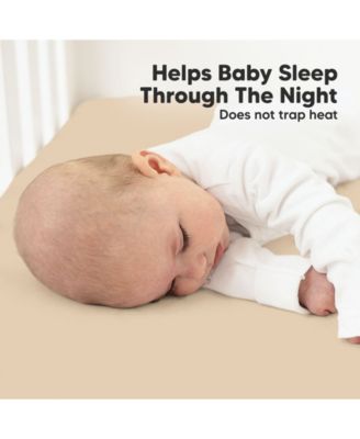 2pk Soothe Fitted Crib Sheets Neutral, Baby Crib Sheets, Fits Standard Nursery Baby Mattress