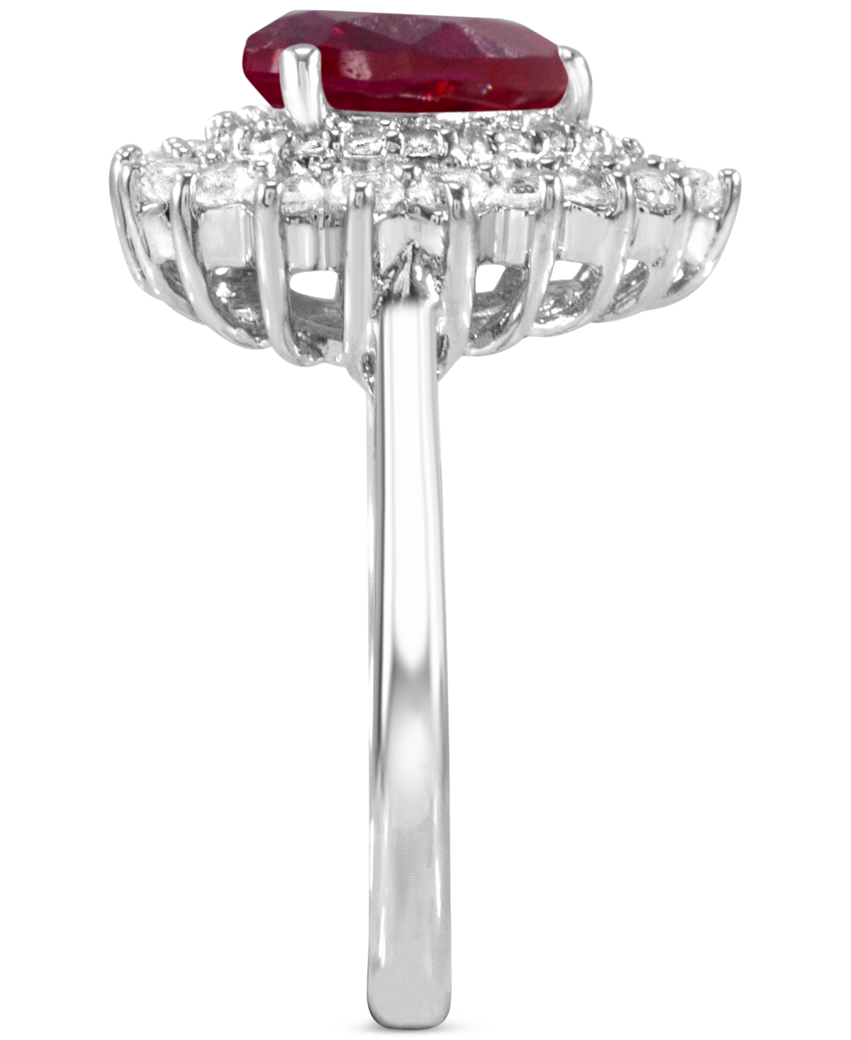 Macy's Women's Heart Ring In Sterling Silver In Silver