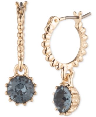 Marchesa - Crystal Charm Hoop Earrings