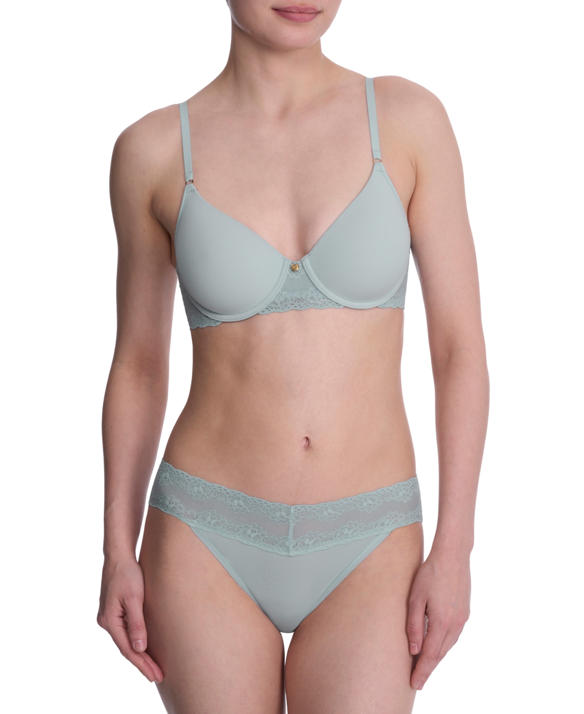 Natori Bliss Perfection All Day Underwire Contour Bra In Green