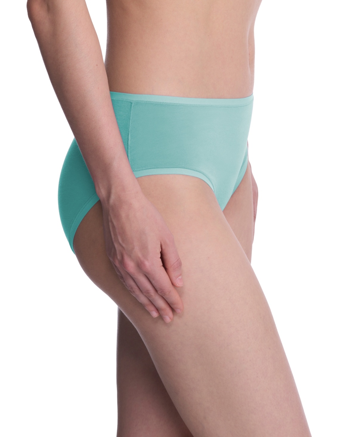 Natori Bliss Bare Cotton Hipster Briefs In Blue