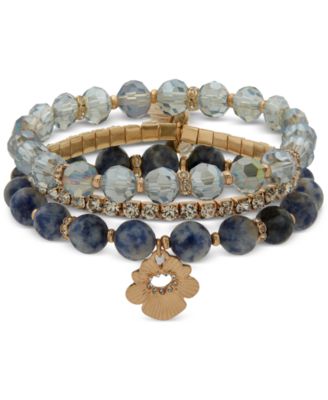 lonna & lilly - 3-Pc. Beaded Stretch Bracelet Set
