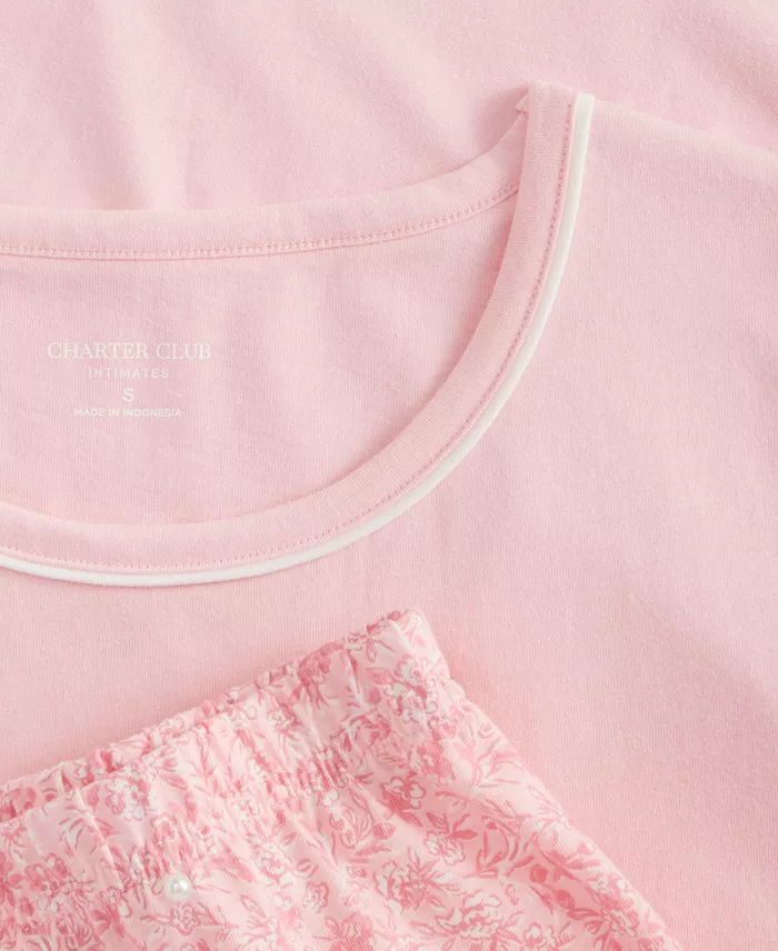 Women's Long-Sleeve Jersey Pajama Set - thumbnail 2