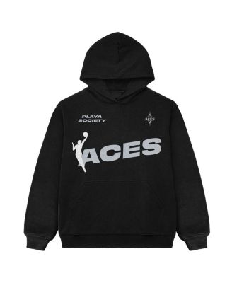 Men's and Women's Black Las Vegas Aces Team Pullover Hoodie