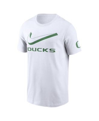 Men's White Oregon Ducks Primetime 2-Hit Swoosh T-Shirt