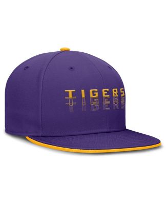 Men's Purple LSU Tigers True Primetime Performance Fitted Hat