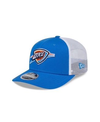 New Era - Men's Blue/White Oklahoma City Thunder 9SEVENTY Stretch-Snap Trucker Hat