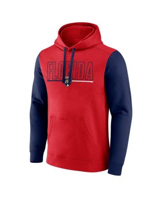 Men's Red Florida Panthers Deliver Fleece Pullover Hoodie