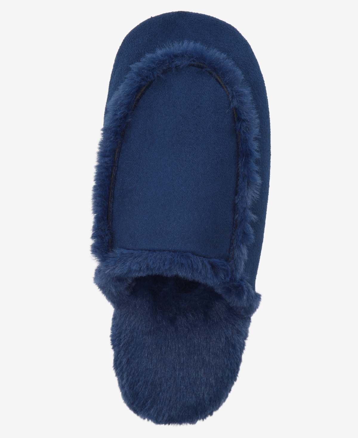 Charter Club Women's Faux Shearling Slide Slippers, Macy's Exclusive In Blue