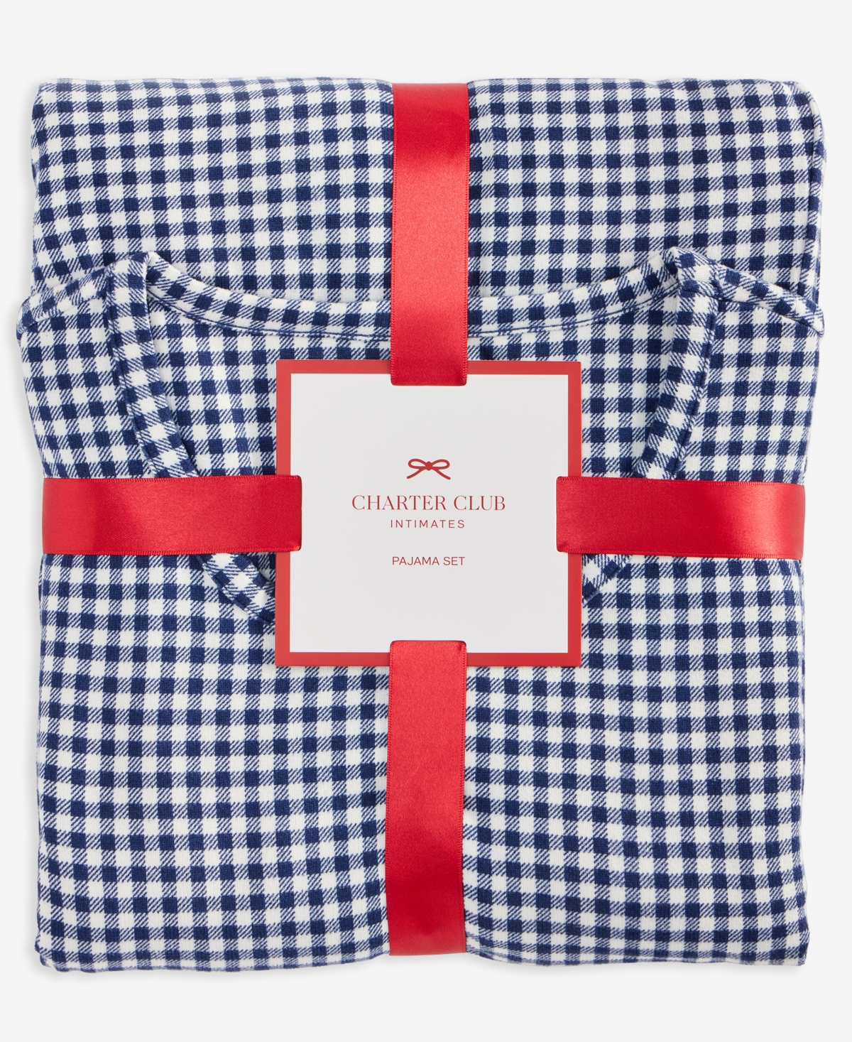 Charter Club Women's 2-pc. Printed Long-sleeve Packaged Pajamas Set, Created For Macy's In Blue