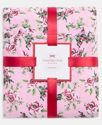 Women's 2-Pc. Printed Long-Sleeve Packaged Pajamas Set, Created for Macy's