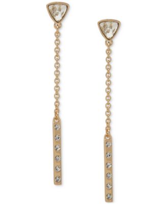 Crystal Double Drop Earrings