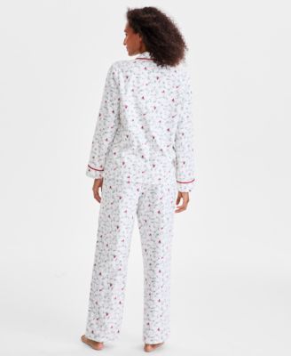 Women's 2-Pc. Cotton Flannel Packaged Pajamas Set, Created for Macy's