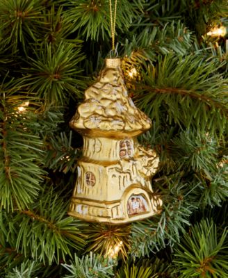 Enchanted Forest Glass Fairy House Ornament, Macy's Exclusive