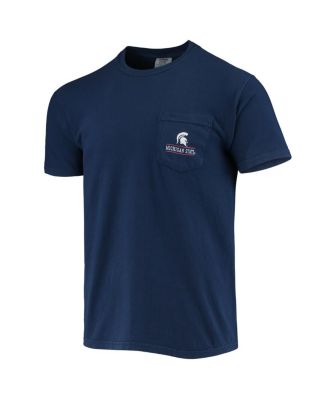 Men's Navy Michigan State Spartans Campus Americana T-Shirt